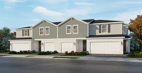 Meritage Homes Calistoga Fourplex Home & Floorplan at Hammock Oaks Reserve, FL